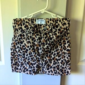 CHEETAH PRINT SKIRT GIRLS 6/7